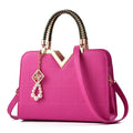 Women's Multi-Pocket PU Leather Satchel Shoulder Bag – Structured Crossbody Handbag in 6 Colours