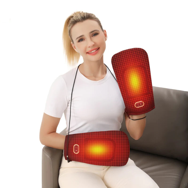 Electric Heated Massage Gloves – 3-Level Heat & Vibration for Hand & Finger Pain Relief