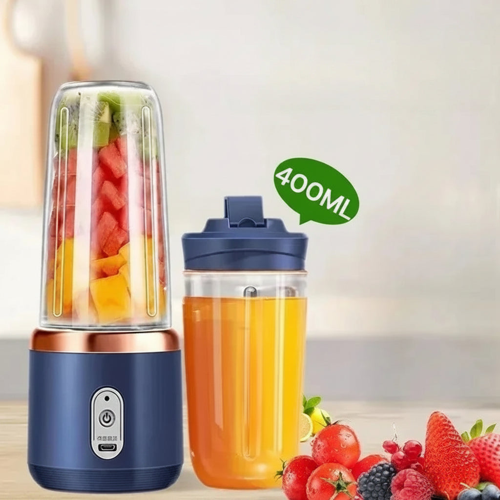 Portable USB Personal Blender – 400ml Travel Juicer Cup for Smoothies & Milkshakes
