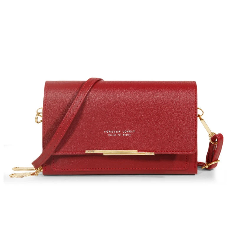 Women's Korean-Style Multi-Card Wallet Bag – Large Capacity Phone & Shoulder Bag in 16 Colours