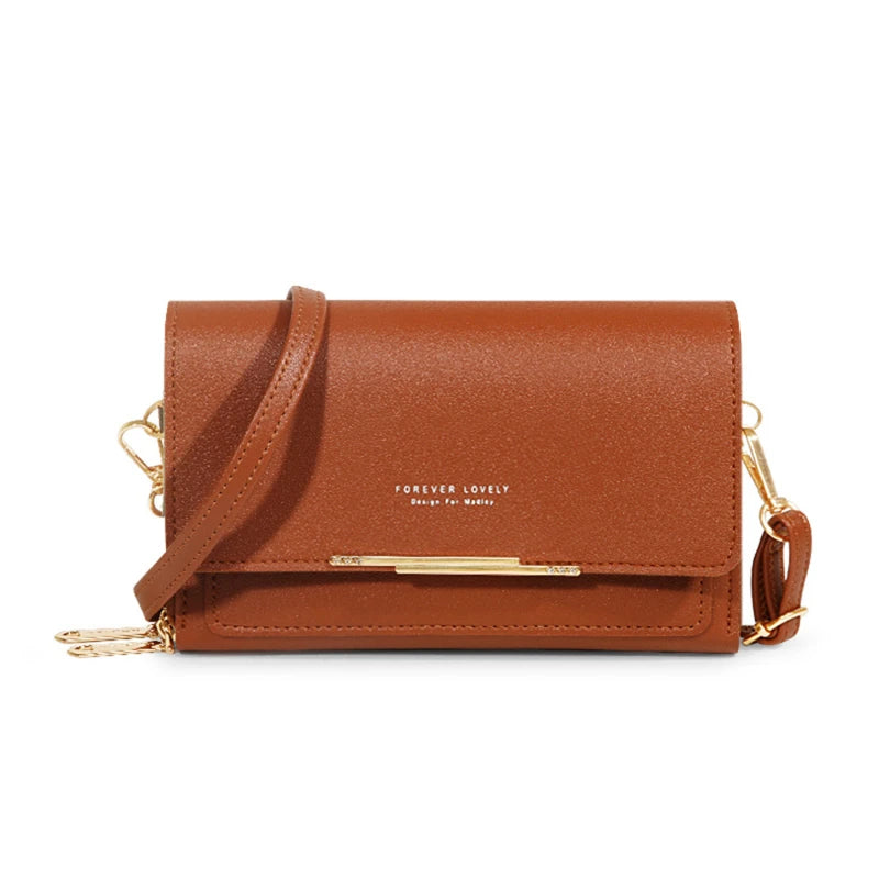 Women's Korean-Style Multi-Card Wallet Bag – Large Capacity Phone & Shoulder Bag in 16 Colours