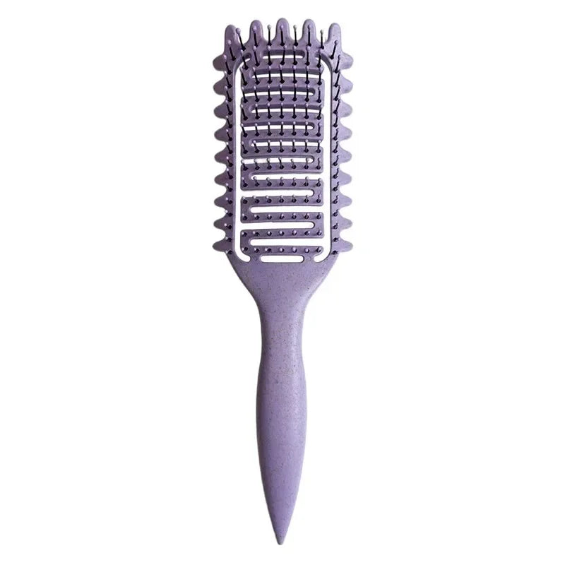 Curl Defining Styling Brush – Hollow Detangling Hair Brush for Wet & Curly Hair