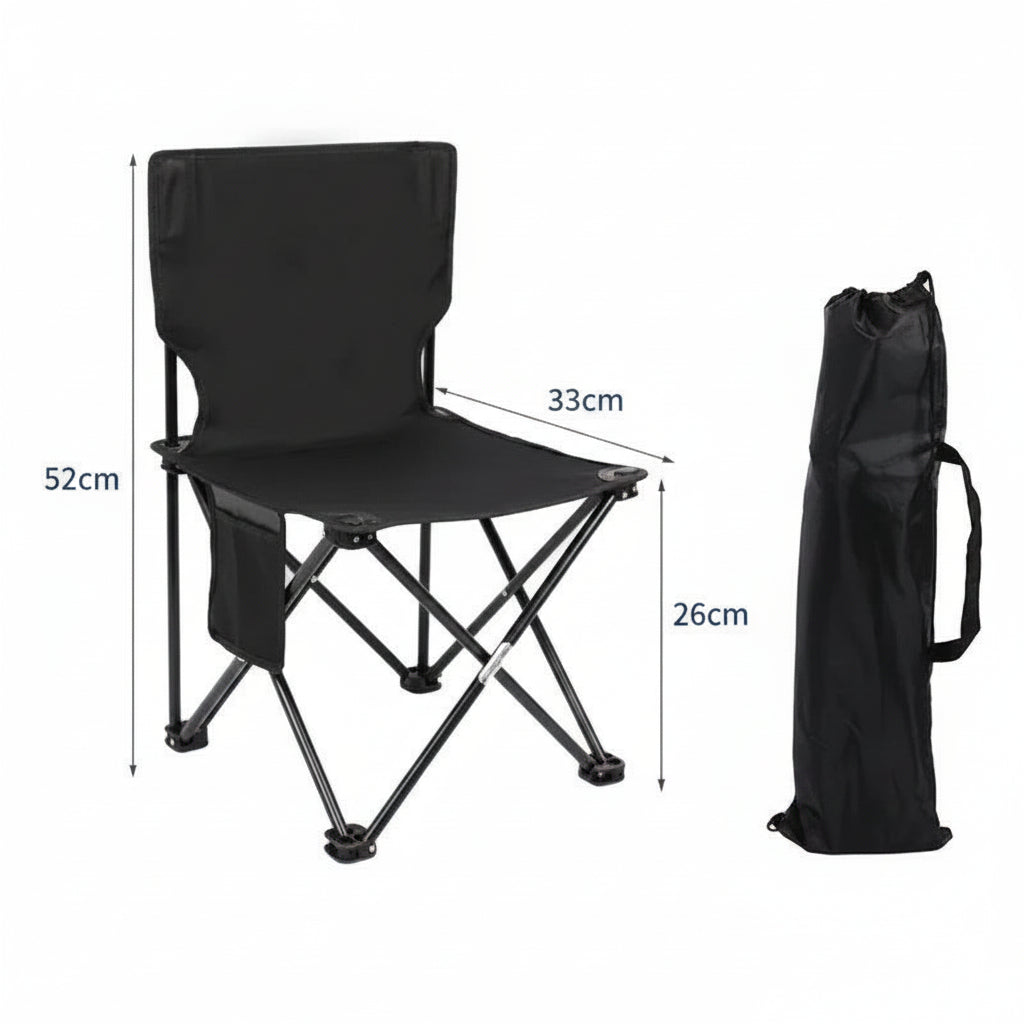 Portable Folding Camping Chair with Storage Bag