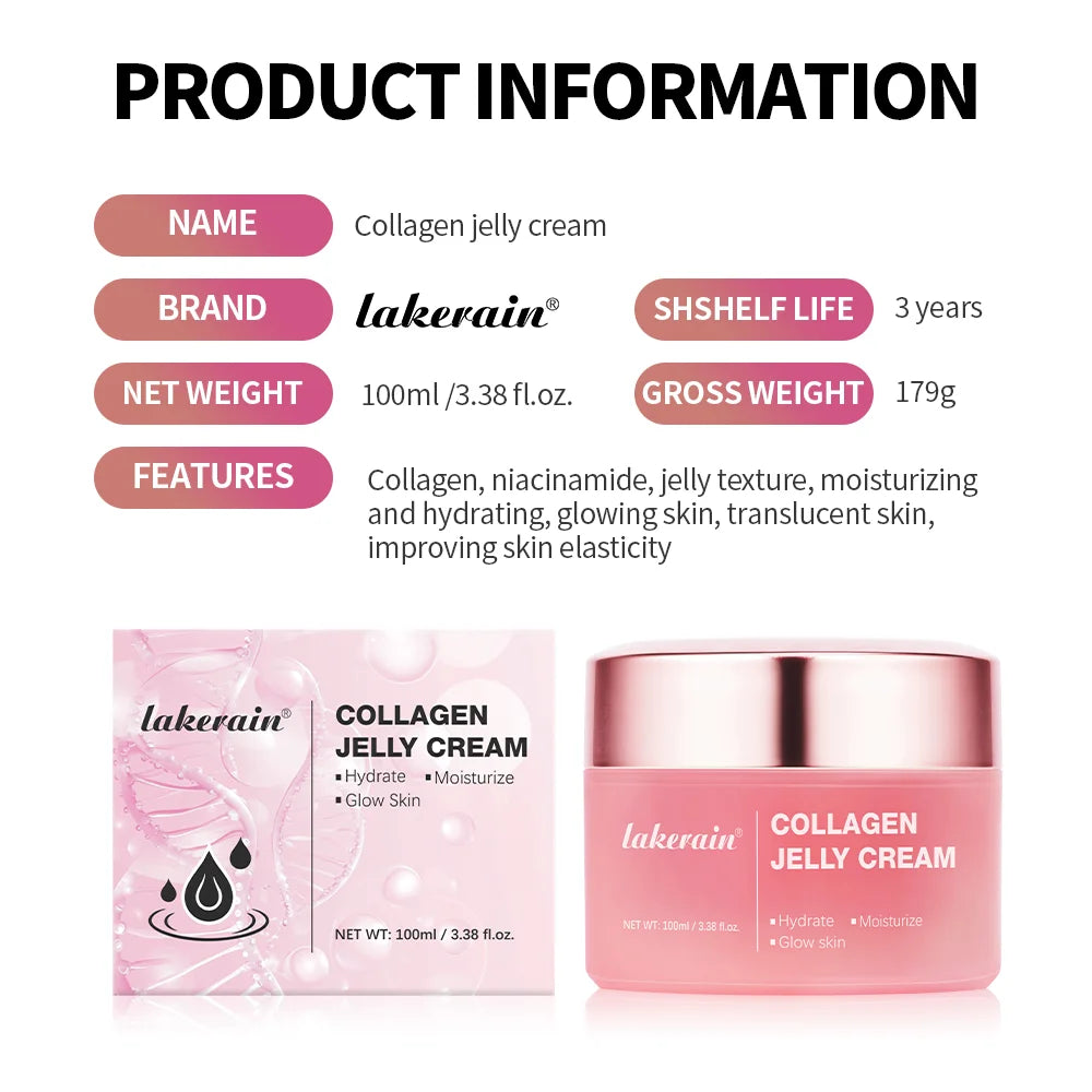 O-Collagen Jelly Cream with Niacinamide – Anti-Aging Moisturizer for Firm, Glowing Skin