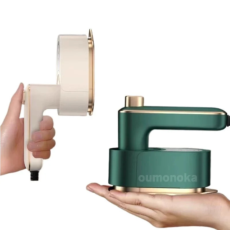 W-Mini Rotating Handheld Garment Steamer Plus White – Wet & Dry Steam Iron for Home & Travel