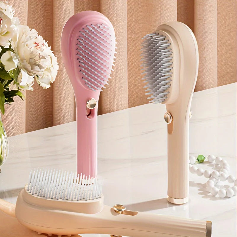 Magic Retractable Hair Comb – Anti-Static Detangling & Scalp Massage Brush for All Hair Types