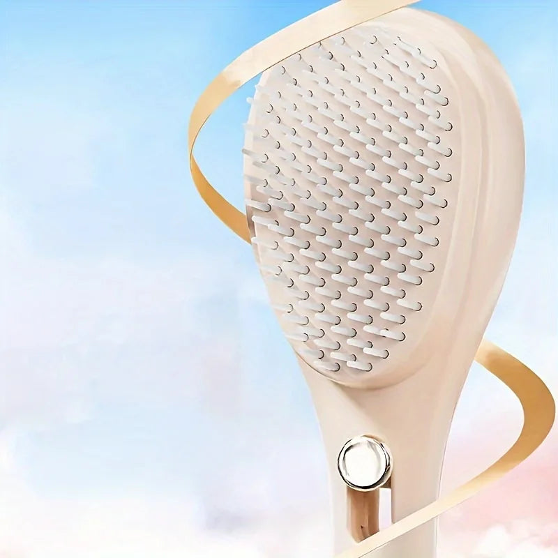 Magic Retractable Hair Comb – Anti-Static Detangling & Scalp Massage Brush for All Hair Types