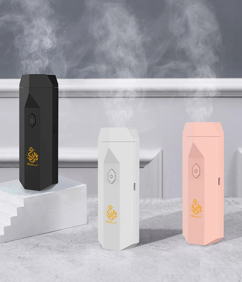 Electric USB Portable Bakhoor Burner | Smart Arabic Incense & Dukhoon Aromatherapy Burner with Comb | Smoke Odor Remover