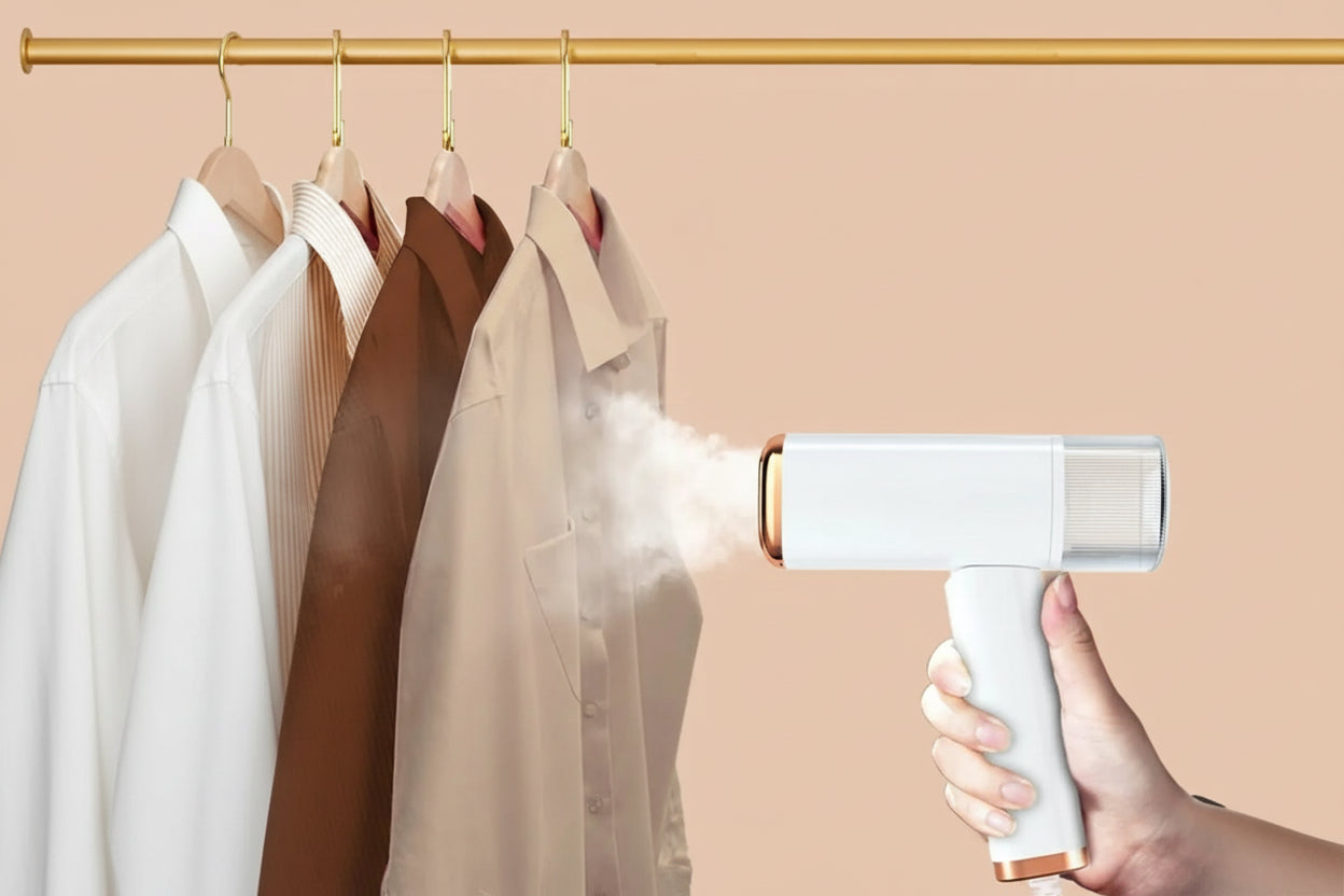 Handheld Garment Steamer 120ml – Portable Foldable Steam Iron 1000W for Travel