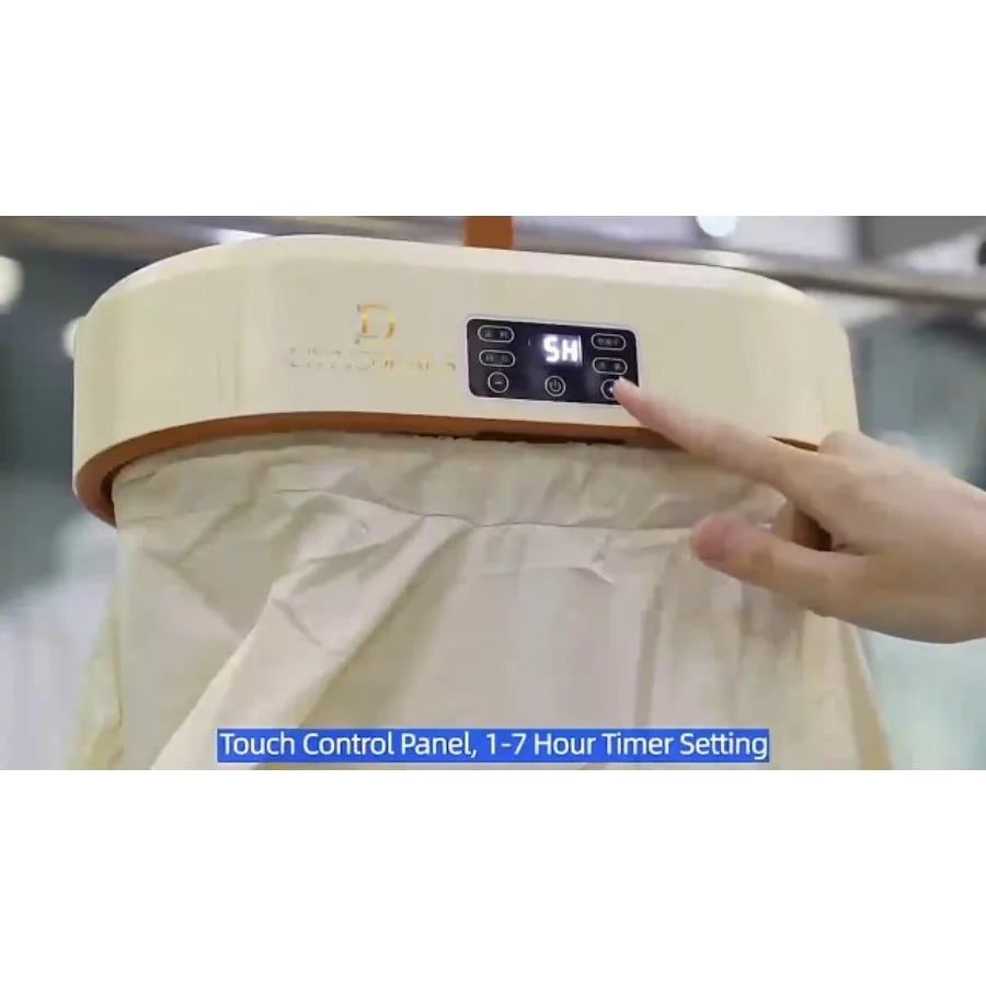 Portable Compact Foldable Clothes Dryer with Timer – Space-Saving Laundry Dryer for Apartments, RVs & Travel