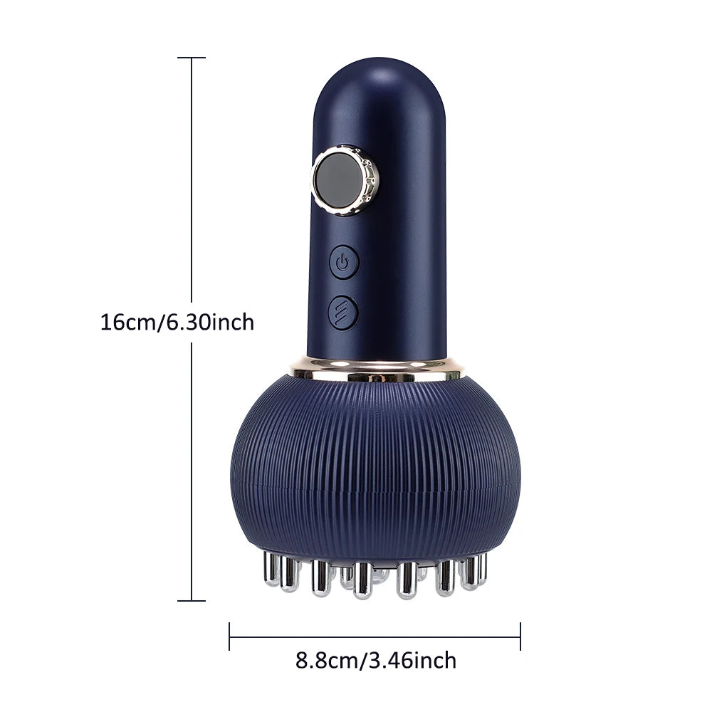 Hailicare Electric Meridian Massage Brush – Red Light, Microcurrent & Hot Compress Therapy