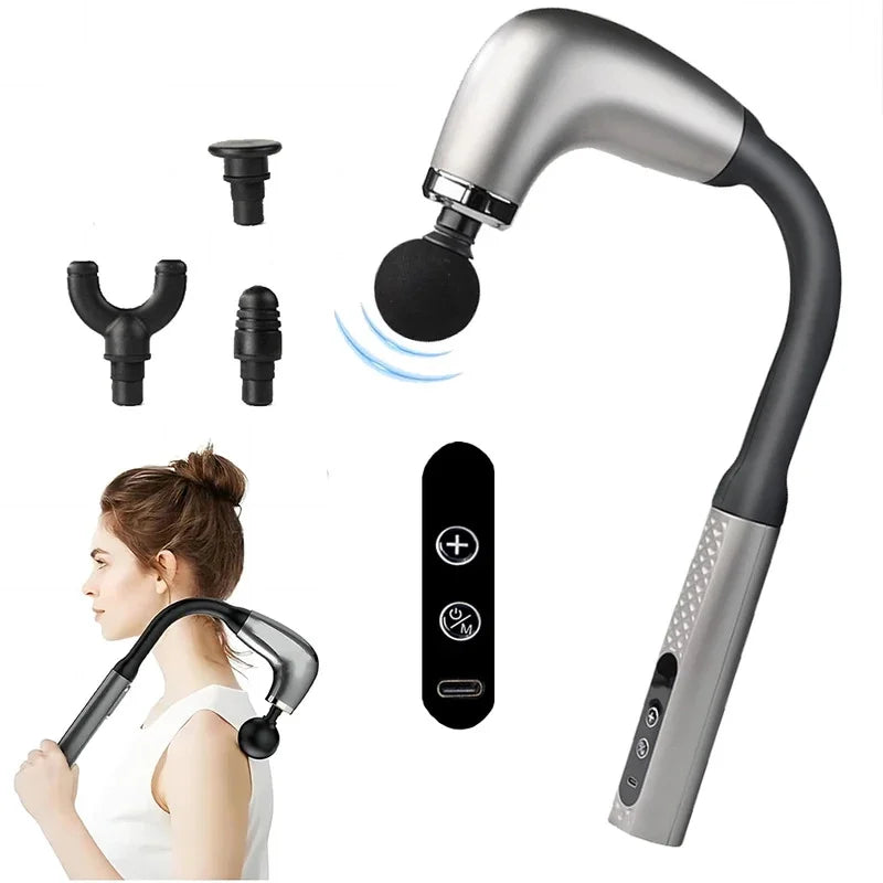 PowerPulse Pro Smart Fascia Gun – 9-Speed Electric Muscle Massager for Deep Tissue Relief