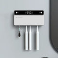 Y-UV Toothbrush Holder Sterilizer – Rechargeable Fast-Drying Toothbrush & Razor Storage with LED Display