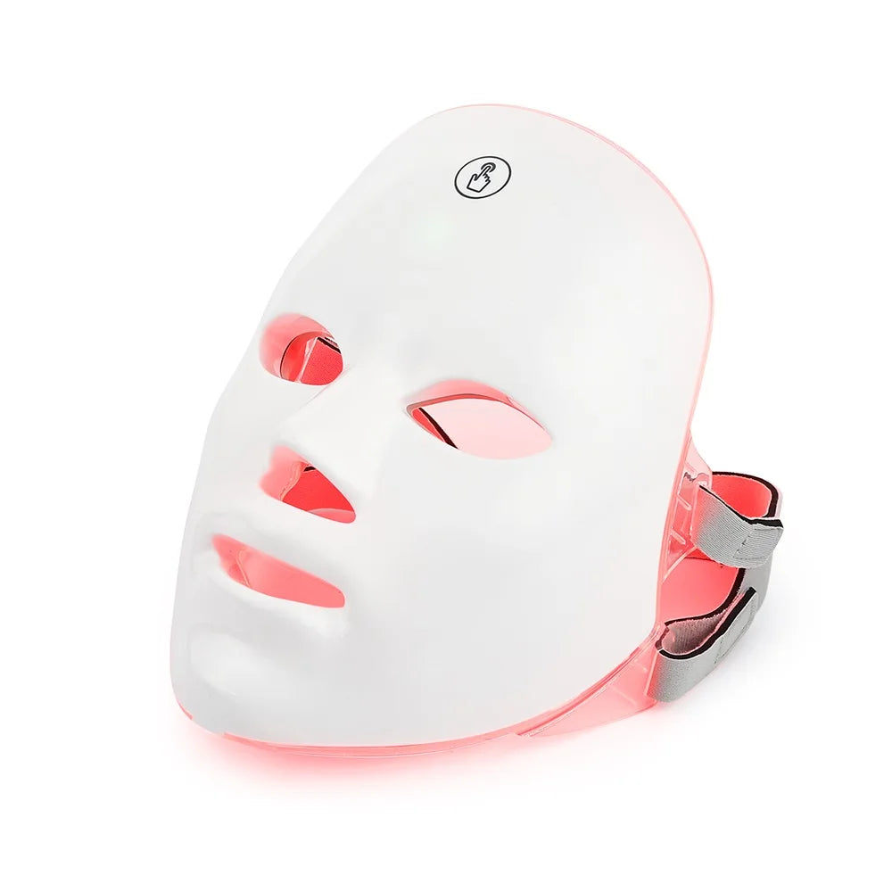 Rechargeable 7-Color LED Facial Mask – Photon Light Therapy Mask for Skin Rejuvenation & Face Lifting