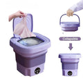 8L Portable Foldable Mini Washing Machine with Spin Dryer – Compact Washer for Travel, Dorm & Home