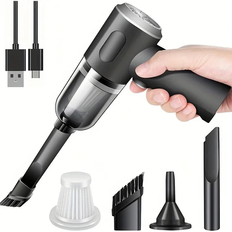 Cordless Handheld Vacuum Cleaner – High Power 120W, USB Charging, Wet & Dry