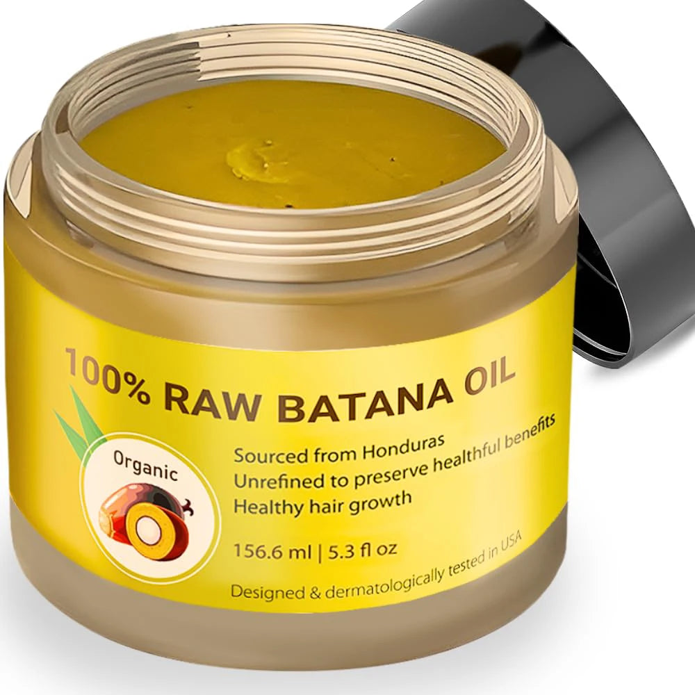 Organic Batana Oil for Hair Growth – 156.6ml Raw & Natural Hair & Scalp Treatment for All Hair Types
