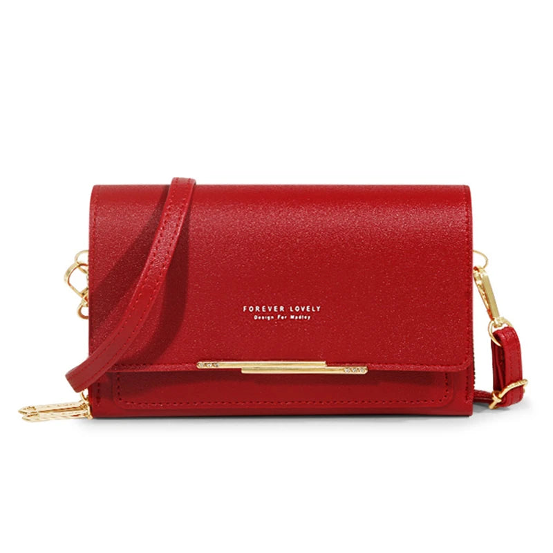 Women's Korean-Style Multi-Card Wallet Bag – Large Capacity Phone & Shoulder Bag in 16 Colours