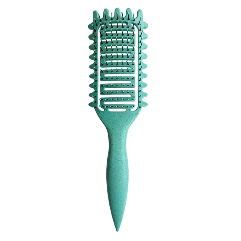 Curl Defining Styling Brush – Hollow Detangling Hair Brush for Wet & Curly Hair
