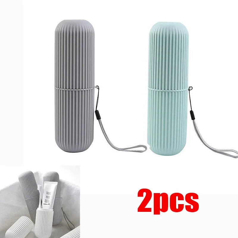 Portable Travel Toothbrush & Toothpaste Holder Case – Hygienic Storage Box for Camping & Travel