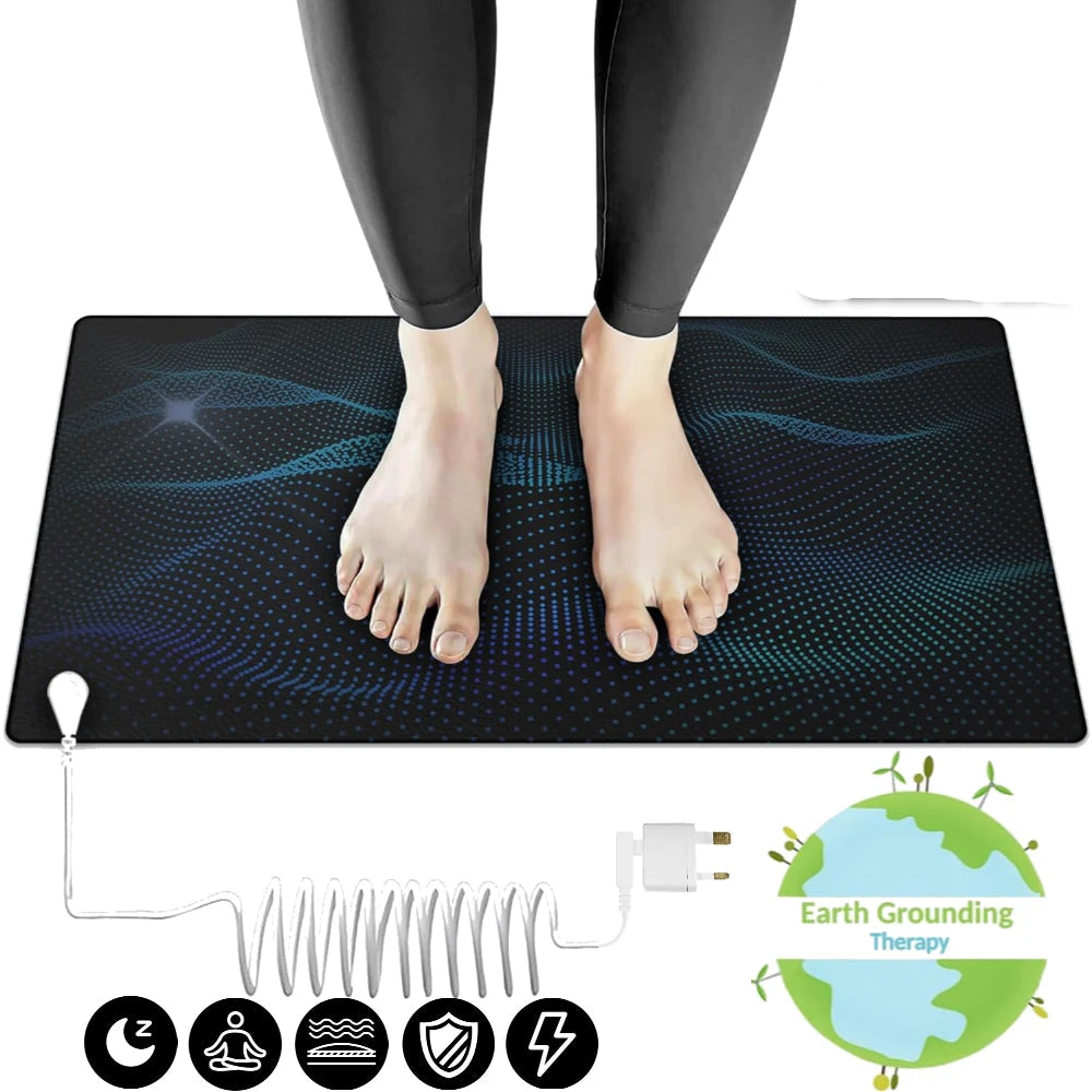 Earthing Grounding Mat – Indoor Conductive Pad for Pain Relief, Better Sleep & Wellness