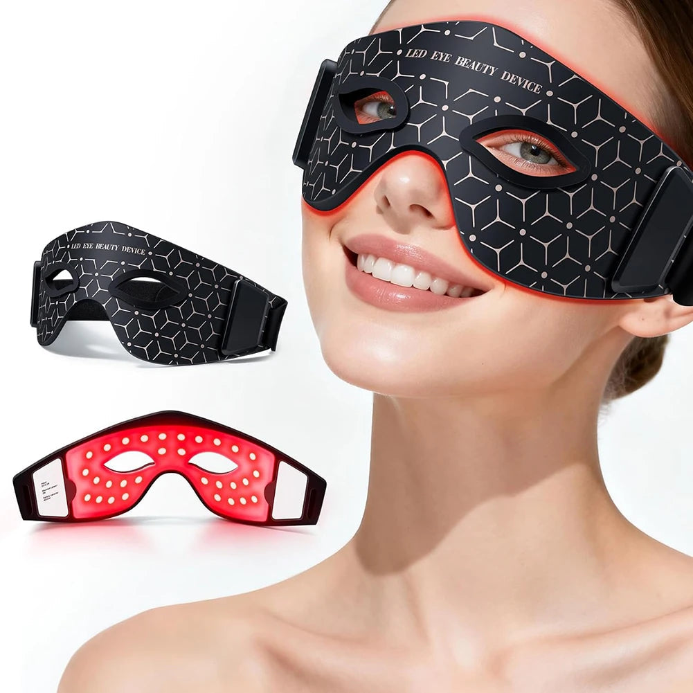Red Light Therapy Eye Mask – 630nm & 850nm Dual LED for Dark Circles, Eye Bags & Fine Lines