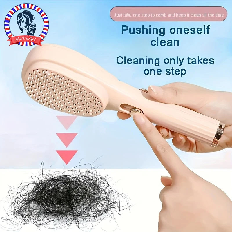 Magic Retractable Hair Comb – Anti-Static Detangling & Scalp Massage Brush for All Hair Types