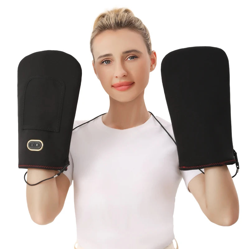 Electric Heated Massage Gloves – 3-Level Heat & Vibration for Hand & Finger Pain Relief