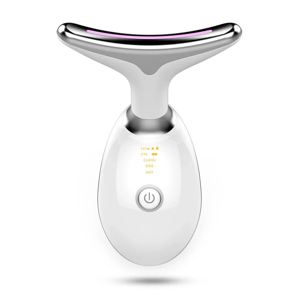 Face & Neck Lift Beauty Device – EMS Facial Massager with LED Light Therapy for Skin Tightening & Anti-Wrinkle Care
