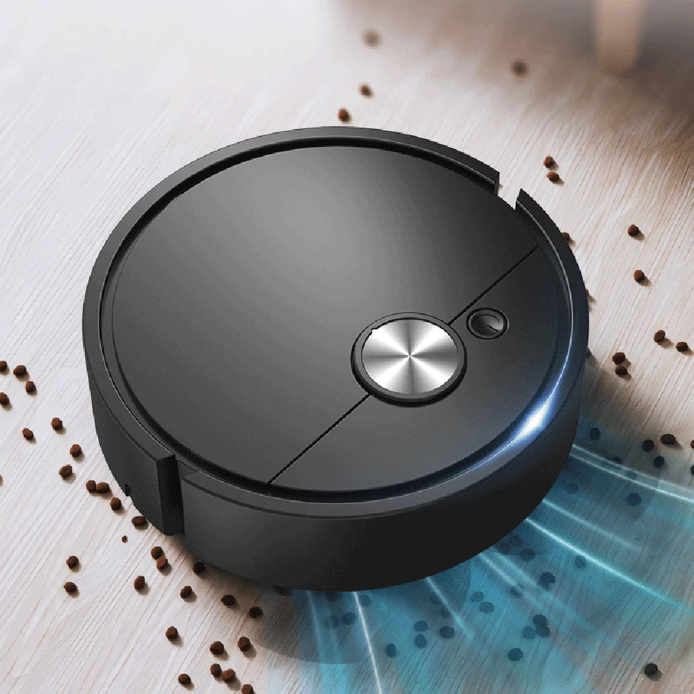3-in-1 Robot Vacuum Cleaner & Mop – Compact Rechargeable Sweeping Machine for Pet Hair & Stubborn Dirt