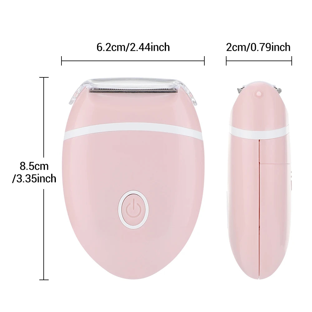 Women’s 3-in-1 Electric Mini Shaver – Washable Hair Removal Razor for Legs, Armpits & Intimate Areas