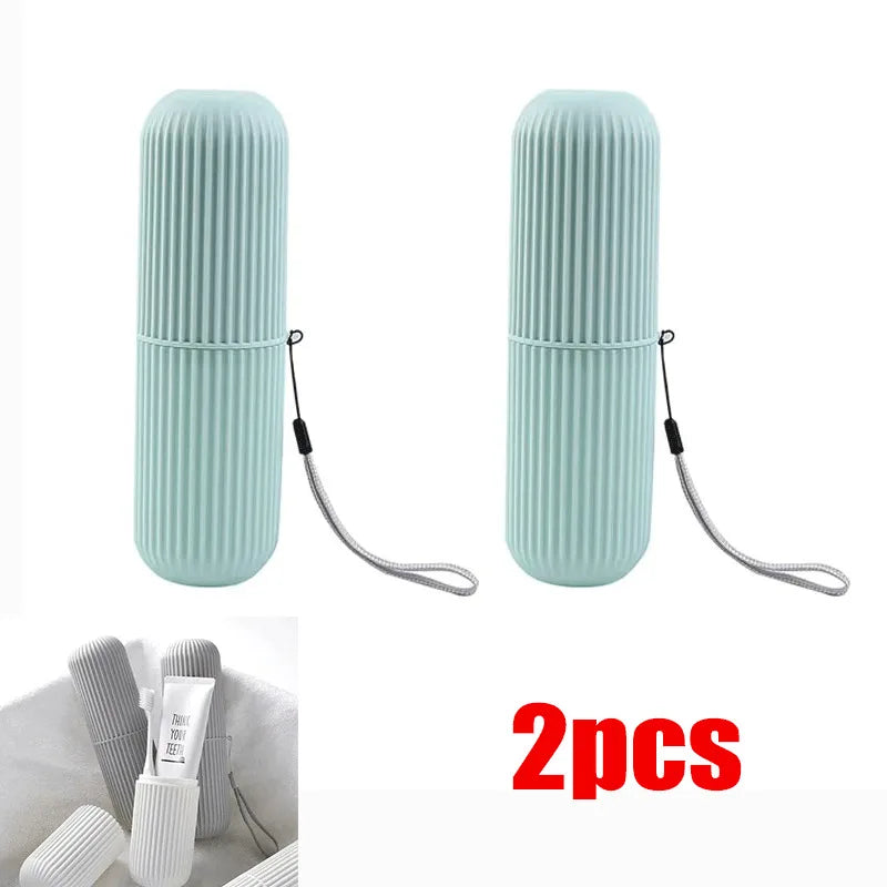 Portable Travel Toothbrush & Toothpaste Holder Case – Hygienic Storage Box for Camping & Travel