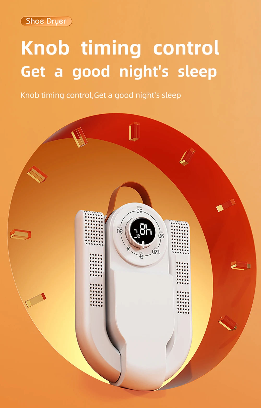 X-Electric Shoe & Boot Dryer (220V-240V) – Foldable Footwear Dryer for Shoes, Boots & Sneakers