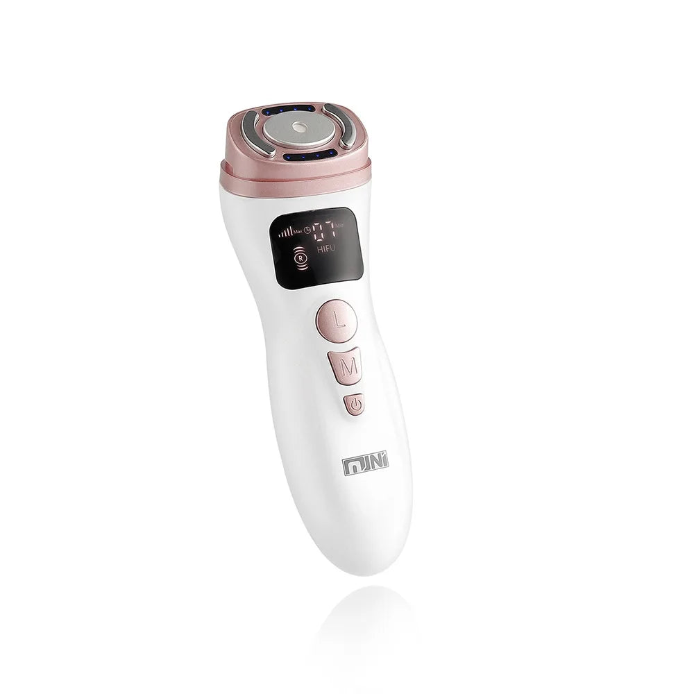 Mini HIFU Facial Lifting Device – Ultrasonic RF EMS Skin Tightening Massager for Face, Chin, Neck & Eyes (Home Use)