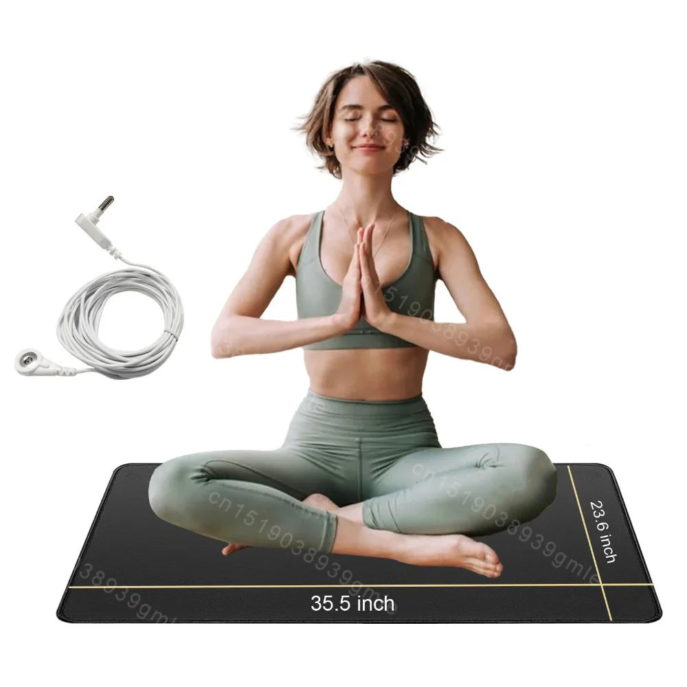 Earthing Grounding Mat – Desk, Yoga & Foot Pad for Sleep, Pain Relief & Stress Reduction