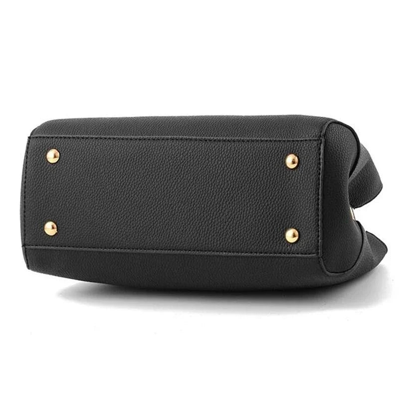 Women's Fashion Crossbody Shoulder Bag – Flower Pendant Satchel with Zipper for Work & Everyday Use