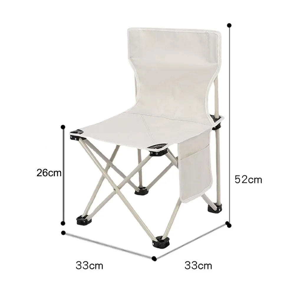 Portable Folding Camping Chair – Lightweight 300kg Load-Bearing Outdoor Chair for Hiking, Fishing & Garden