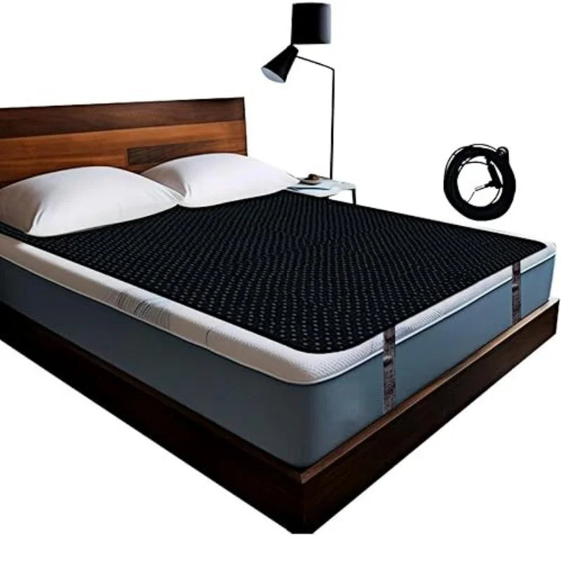 Earthing Grounding Mat – Conductive Bed Mat for Anxiety Relief, Better Sleep & Wellness