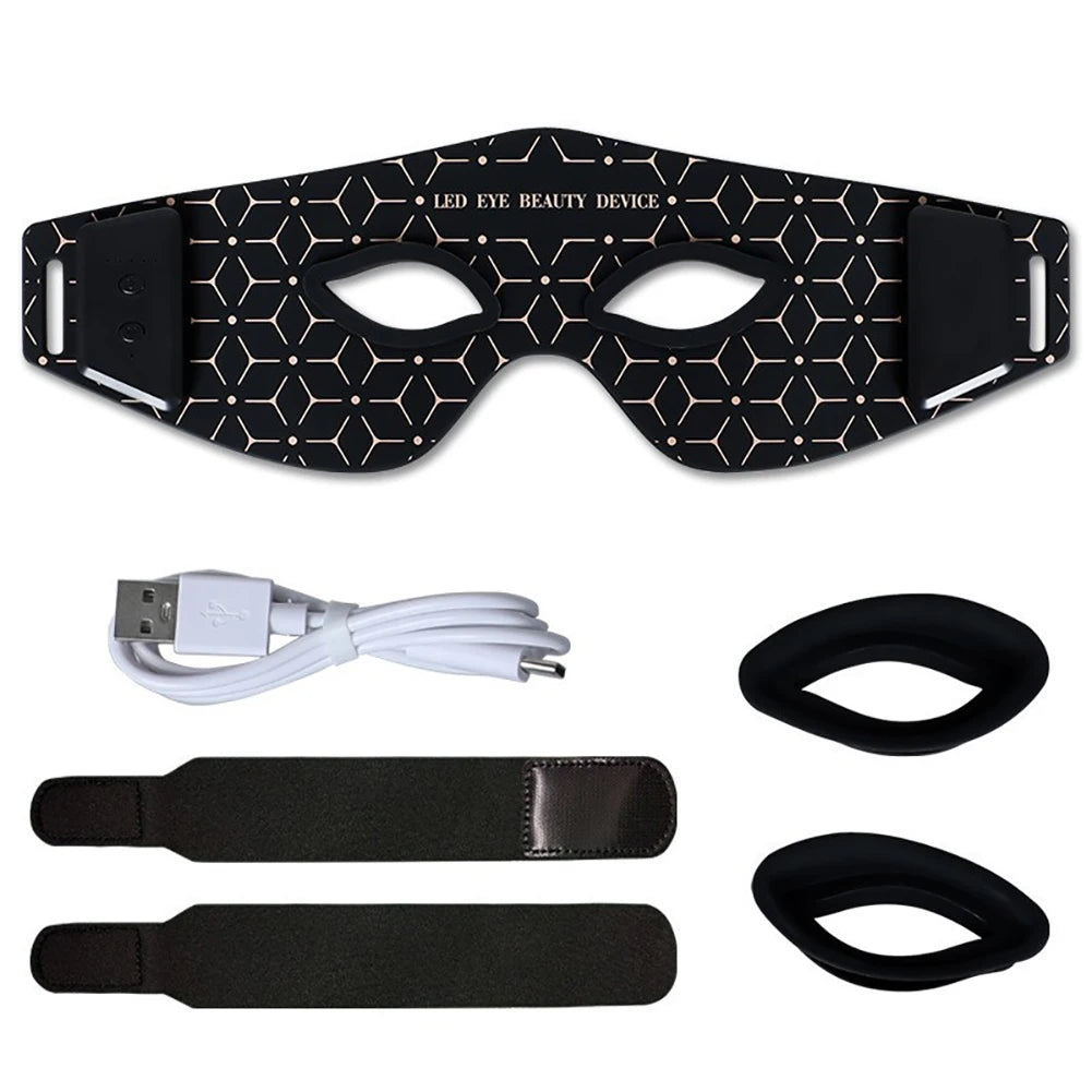 Red Light Therapy Eye Mask – 630nm & 850nm Dual LED for Dark Circles, Eye Bags & Fine Lines
