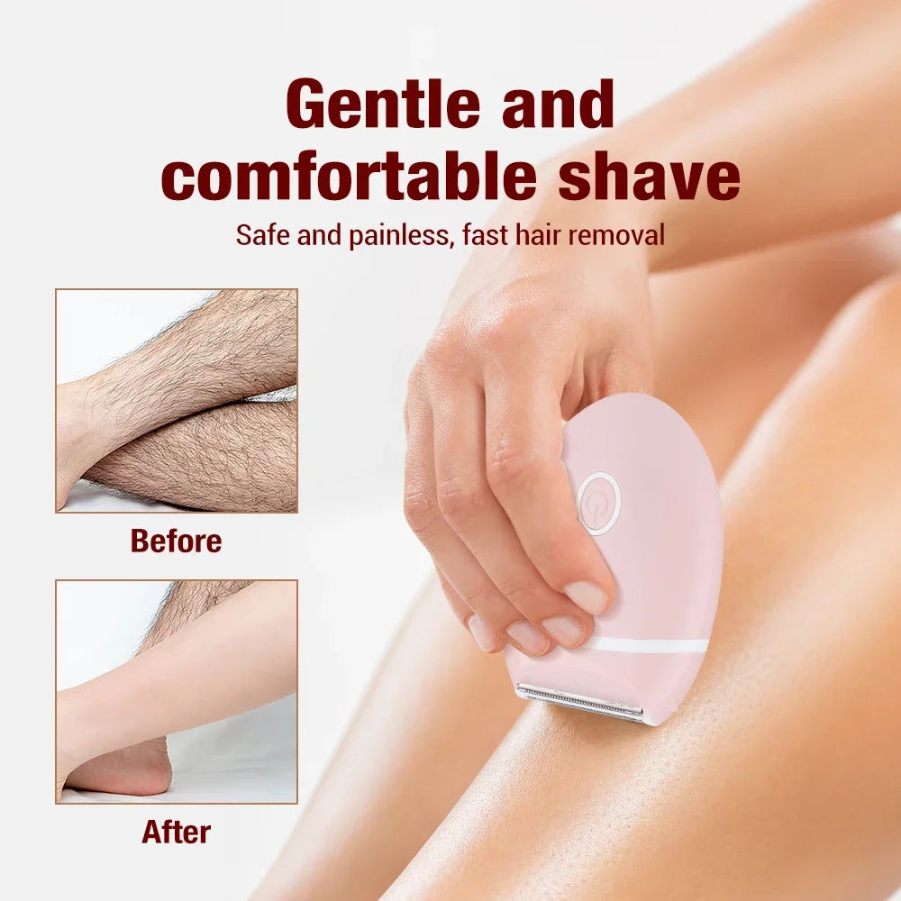 Women’s 3-in-1 Electric Mini Shaver – Washable Hair Removal Razor for Legs, Armpits & Intimate Areas