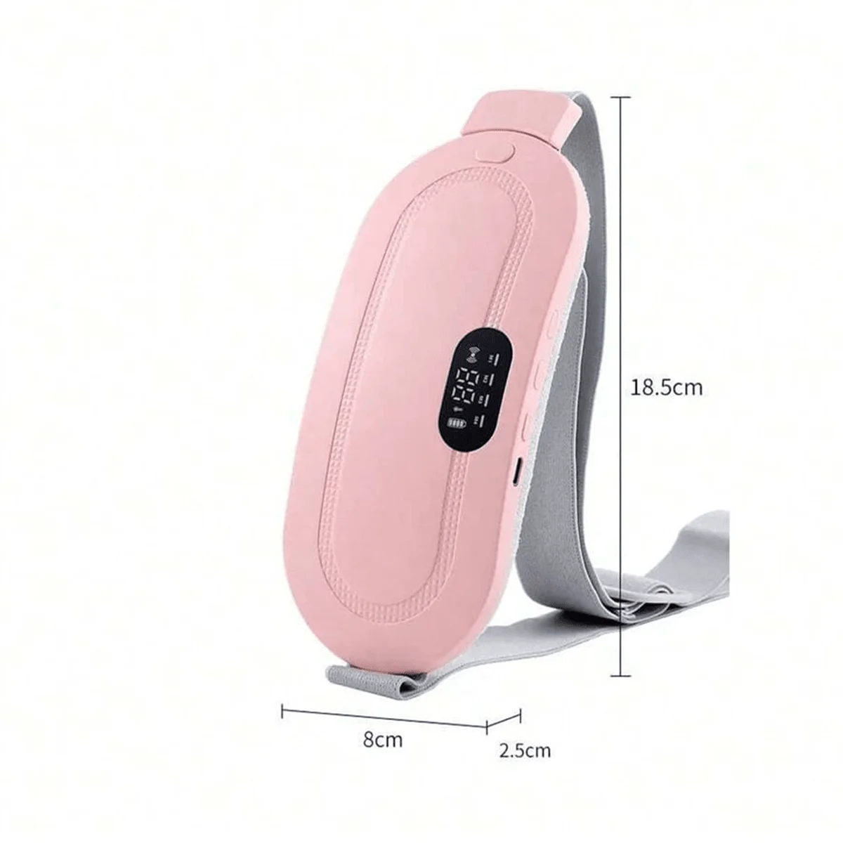 W-Electric Menstrual Heating Belt for Women – Adjustable Waist Heating Pad with Vibration for Menstrual Cramp and Spasm Relief