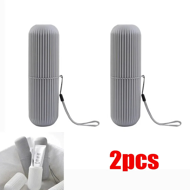 Portable Travel Toothbrush & Toothpaste Holder Case – Hygienic Storage Box for Camping & Travel