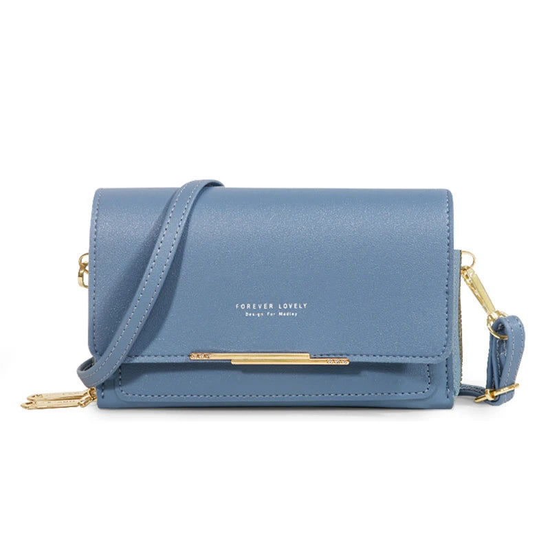 Women's Korean-Style Multi-Card Wallet Bag – Large Capacity Phone & Shoulder Bag in 16 Colours
