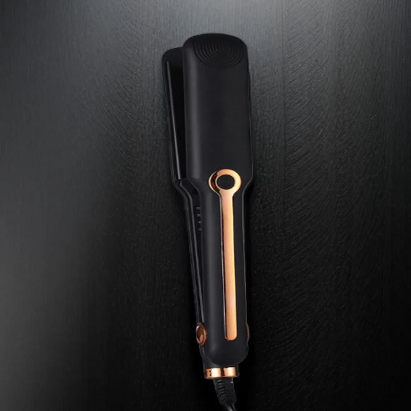 Portable Ceramic Hair Straightener – Adjustable Temperature 2-in-1 Flat Iron with Negative Ion Technology