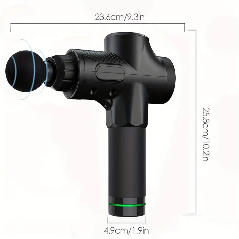 Portable Percussion Massage Gun – Deep Tissue Relief for Neck, Back & Full Body