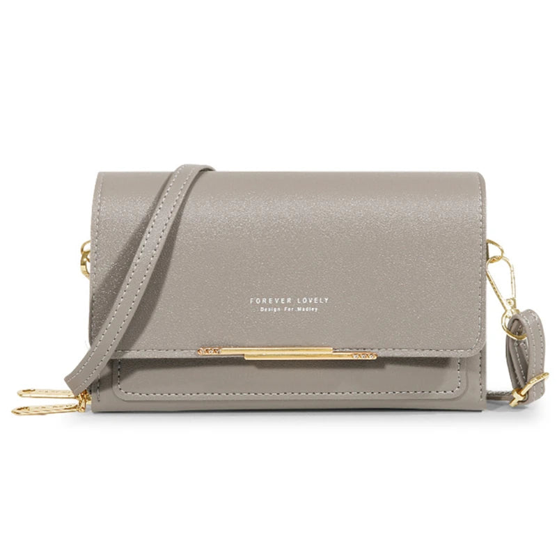 Women's Korean-Style Multi-Card Wallet Bag – Large Capacity Phone & Shoulder Bag in 16 Colours