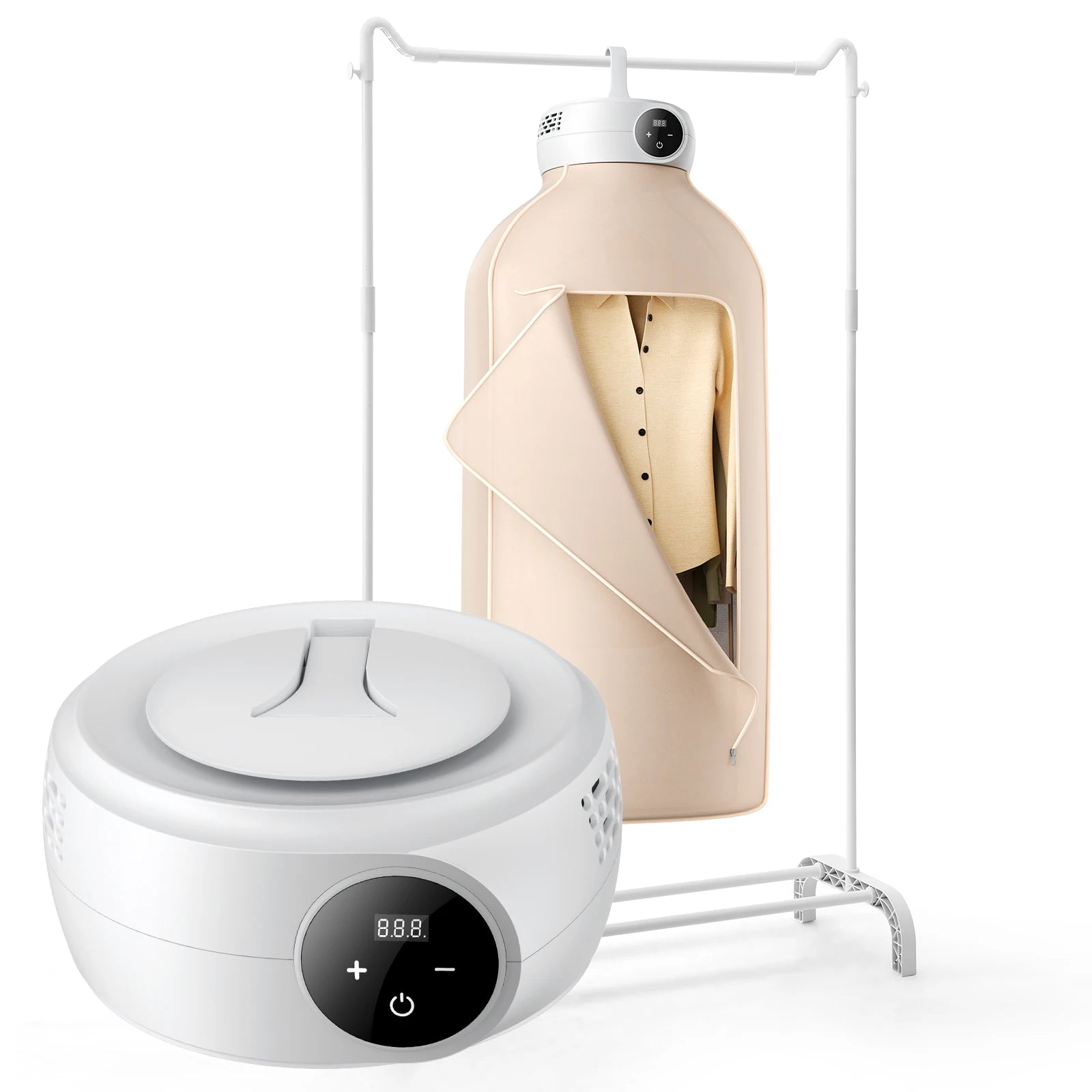 VEVOR 600W Portable Clothes Dryer – PTC Heating, 9-Garment Capacity, Touch Timer