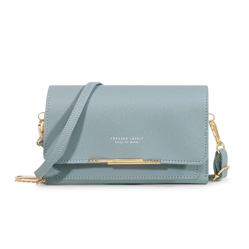 Women's Korean-Style Multi-Card Wallet Bag – Large Capacity Phone & Shoulder Bag in 16 Colours