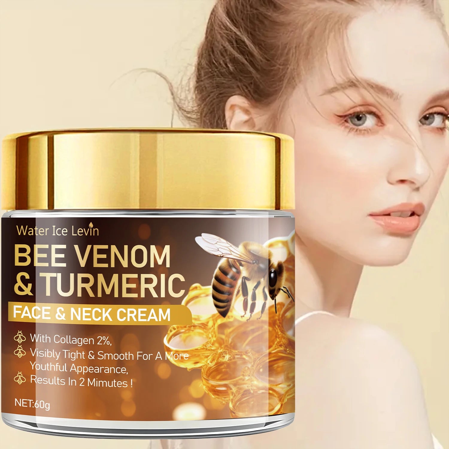 O-Bee Venom Instant Lifting Cream – Firms, Lifts & Smooths with Hyaluronic Acid & Retinol
