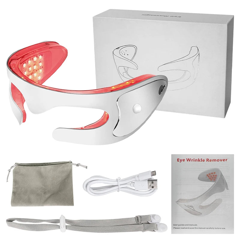 3D LED Eye Massager – Vibration & Light Therapy for Eye Fatigue, Dark Circles & Anti-Ageing